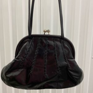 Casadei Women’s Black Leather Evening Bag Shoulder Handbag